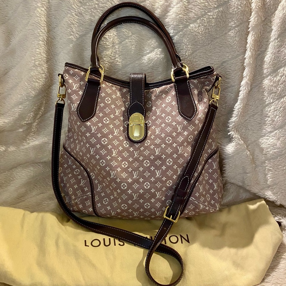 LOUIS VUITTON MINI LIN/MONOGRAM IDYLLE ELEGIE BAG (SEPIA)